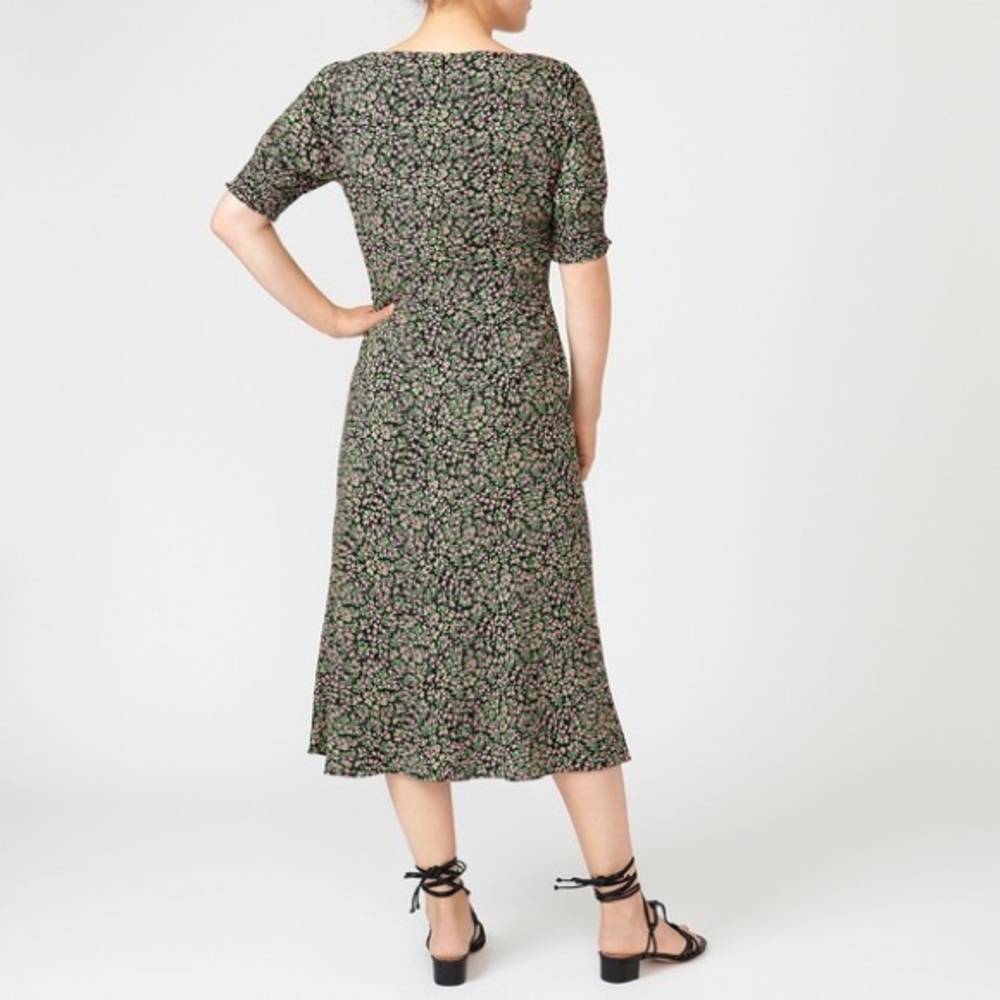 J Crew Smocked Sleeve Floral Midi Dress - Picture 11 of 11